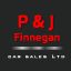 P&J Finnegan Car Sales logo