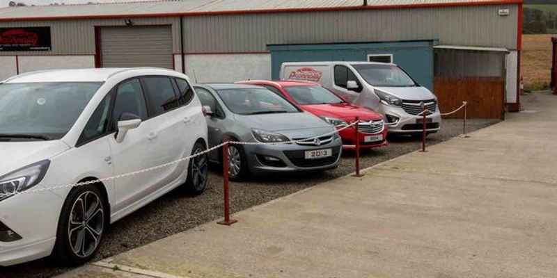 P Connolly Cars forecourt