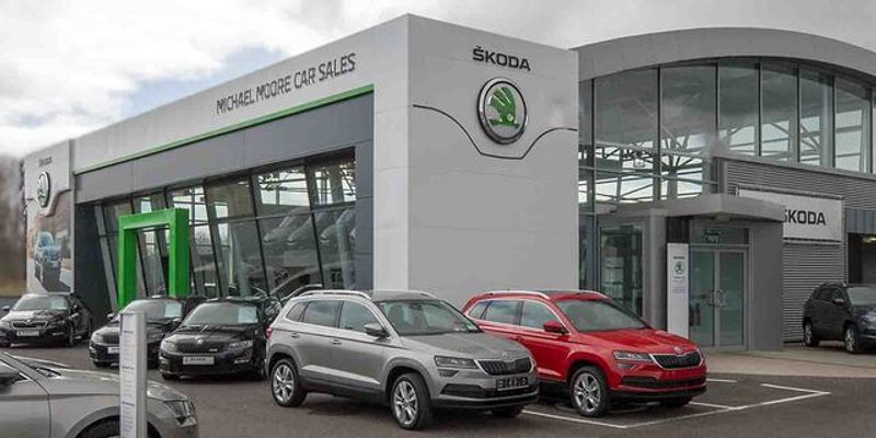 Michael Moore Skoda forecourt