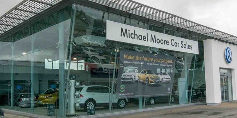 Michael Moore Volkswagen forecourt