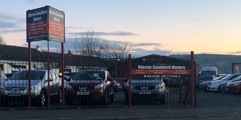 Kieran Sandford Motors forecourt