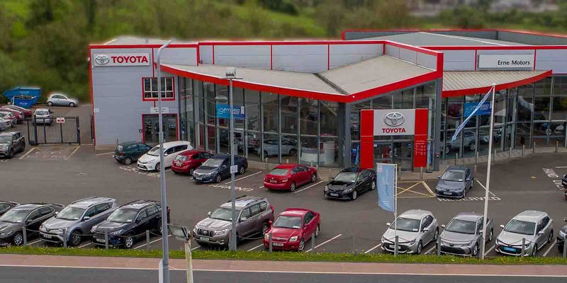 Erne Motor Works Toyota Cavan forecourt