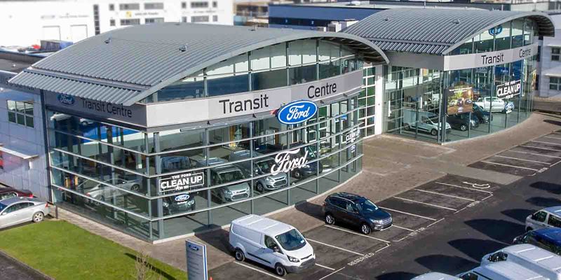 Spirit Ford West Dublin forecourt