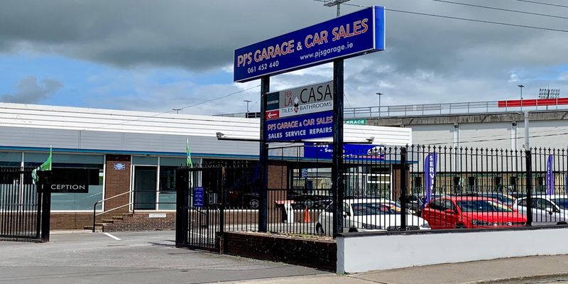 PJ's Garage & Car Sales forecourt