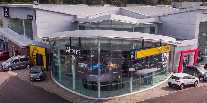 Aherns Motor Group forecourt
