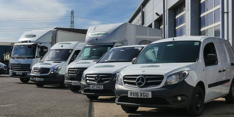 Rent a Merc forecourt