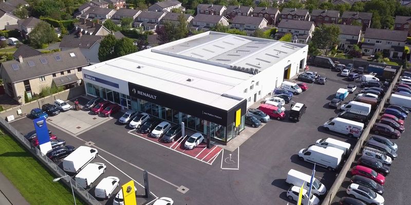 Joe Mallon Motors forecourt