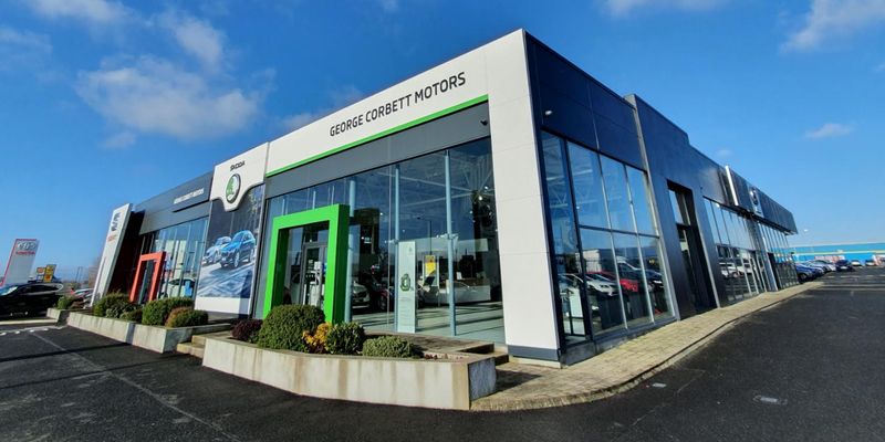 George Corbett Motors forecourt