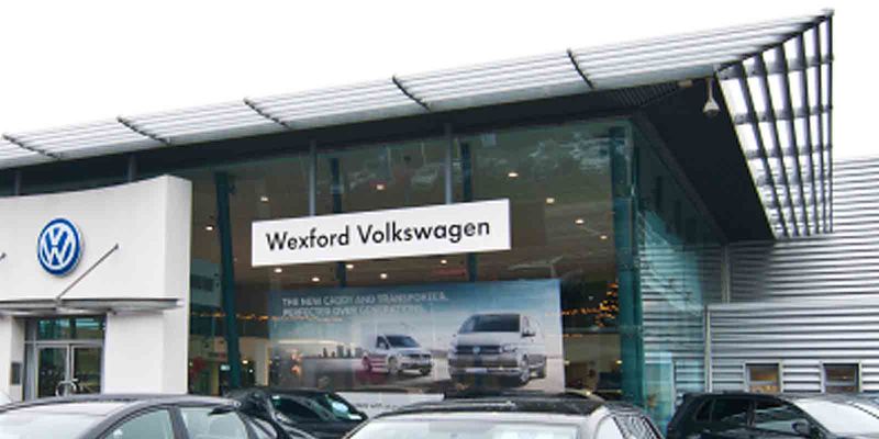 Wexford Volkswagen forecourt