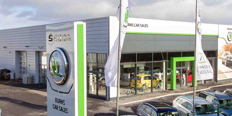 Burns Car Sales forecourt
