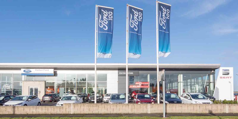 Colton Motors Mullingar forecourt