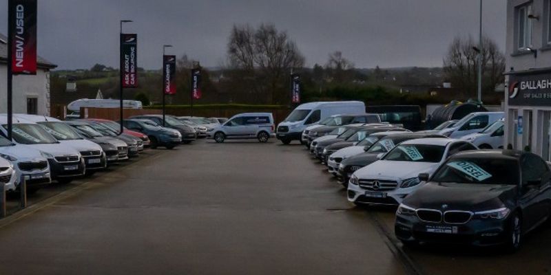Gallaghers Cars forecourt