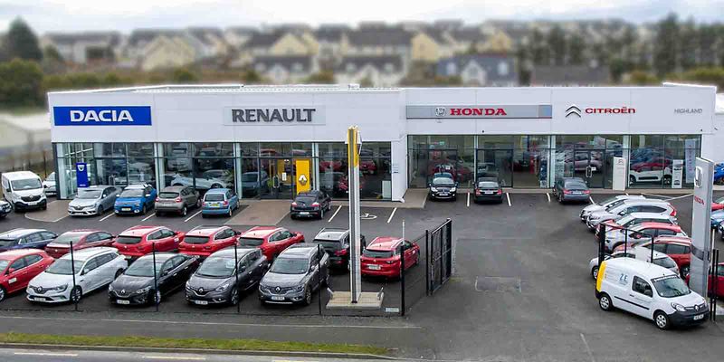 Highland Motors forecourt