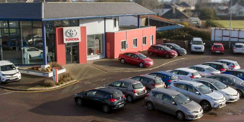 Kellihers Garage forecourt