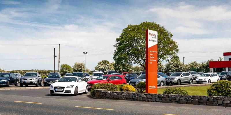 Mellotte Motors forecourt