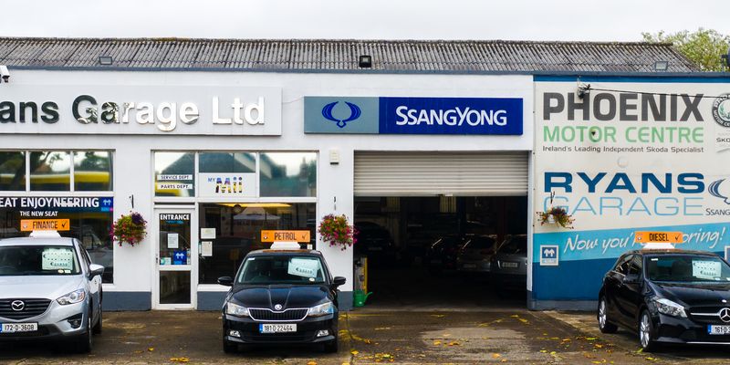 Ryans Garage forecourt