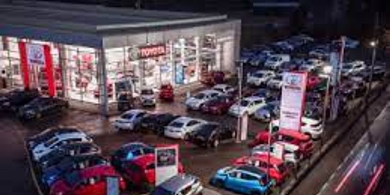 Shelbourne Motors Toyota Portadown forecourt