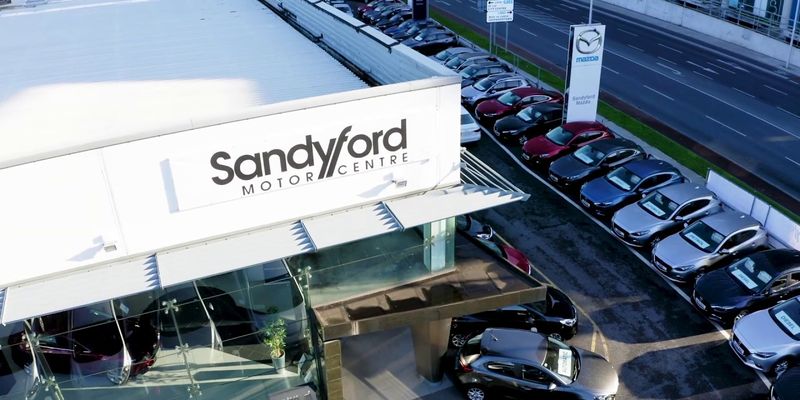Sandyford Motor Centre forecourt