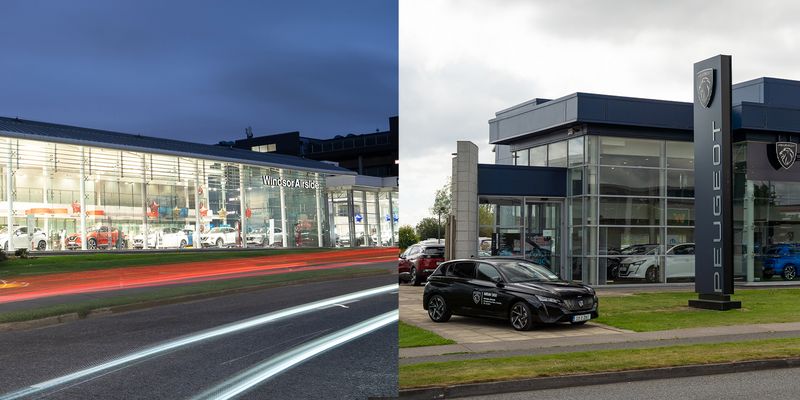 Windsor Airside Nissan & Peugeot forecourt