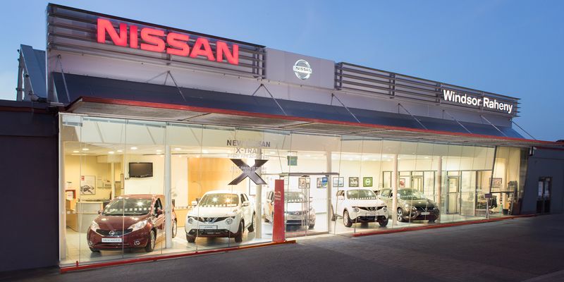 Windsor Raheny Nissan forecourt