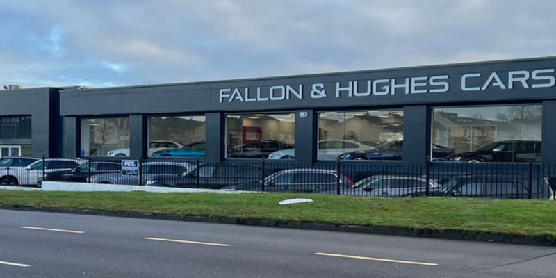 Fallon & Hughes Cars forecourt