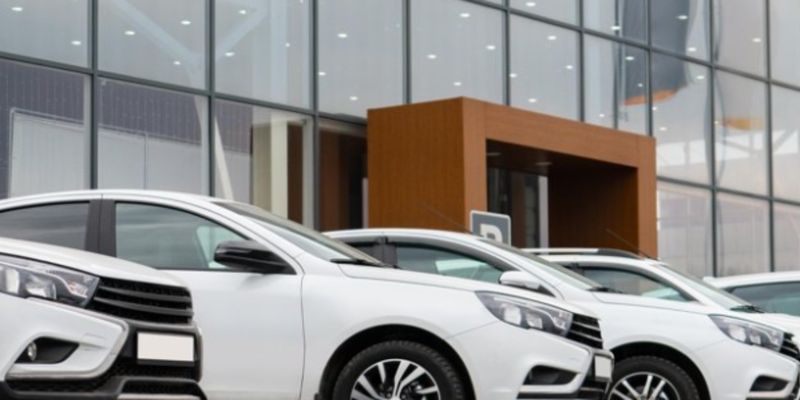 Leighstone Motors forecourt