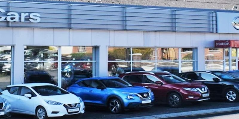 Cabra Cars Nissan forecourt