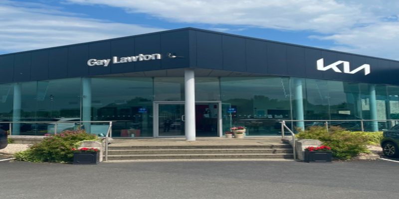 Gay Lawton Motors forecourt
