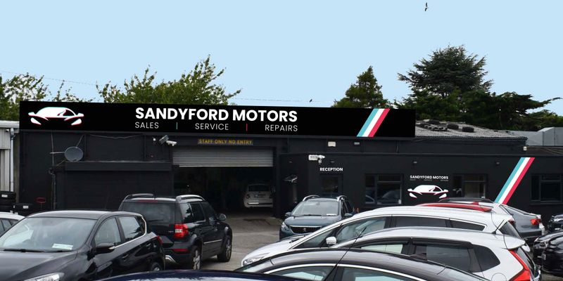 Sandyford Motors forecourt