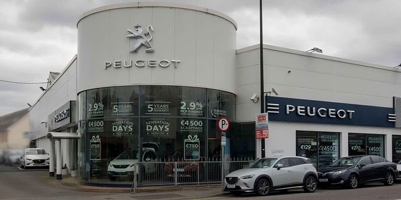 Leonards Motors forecourt