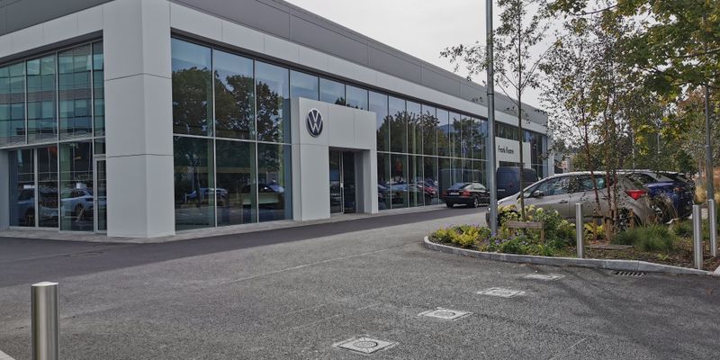 Frank Keane Volkswagen Sandyford forecourt
