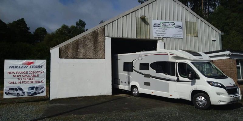 Gillan Motorhomes forecourt