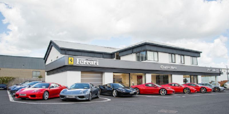 Charles Hurst Ferrari Belfast forecourt