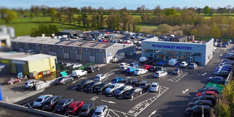 Peter Hanley Motors forecourt