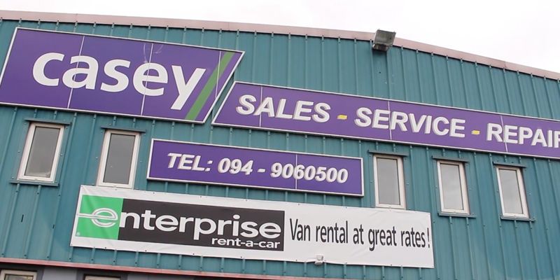 Casey Cars forecourt