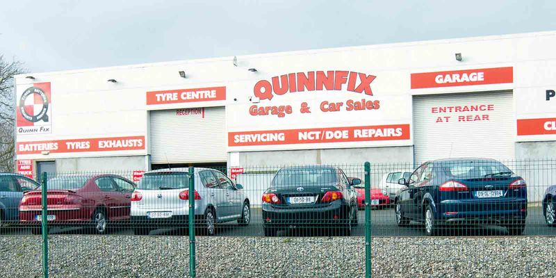 Quinnfix Garage & Car Sales forecourt