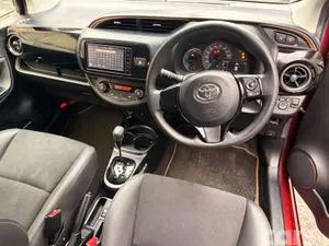 Toyota Vitz Hatchback, Petrol Hybrid, 2018, Red