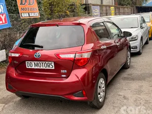 Toyota Vitz Hatchback, Petrol Hybrid, 2018, Red