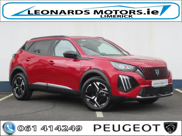 Peugeot 2008 SUV, Petrol Hybrid, 2026, Red