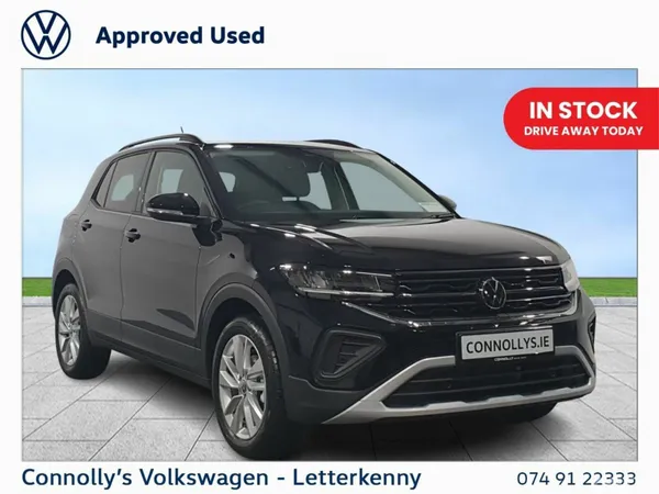 Volkswagen T-Cross SUV, Petrol, 2026, Black