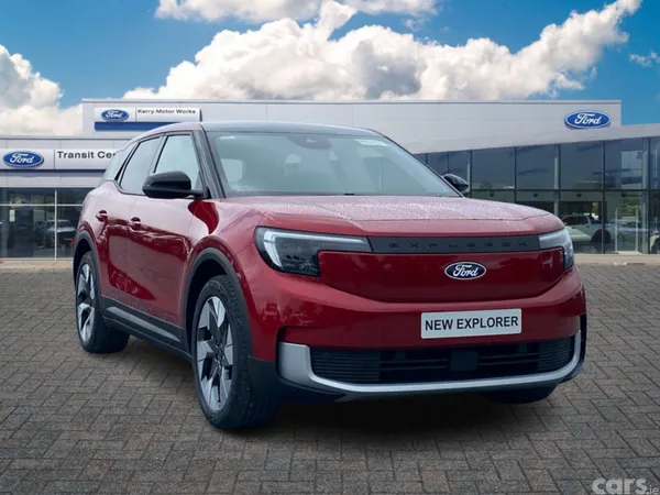 Ford Explorer SUV, Electric, 2026, Red