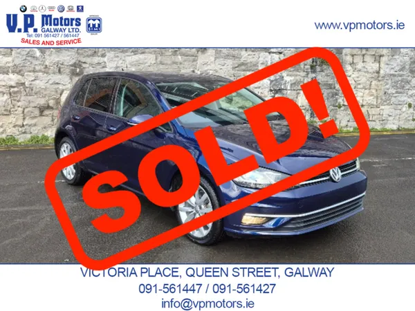 Volkswagen Golf Hatchback, Petrol, 2018, Blue