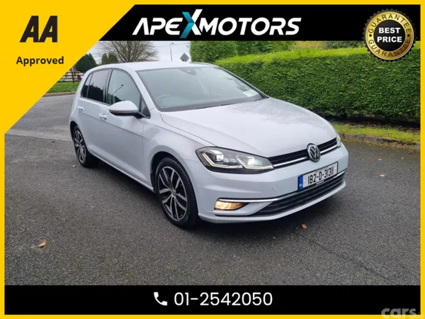 Volkswagen Golf Hatchback, Petrol, 2018, White