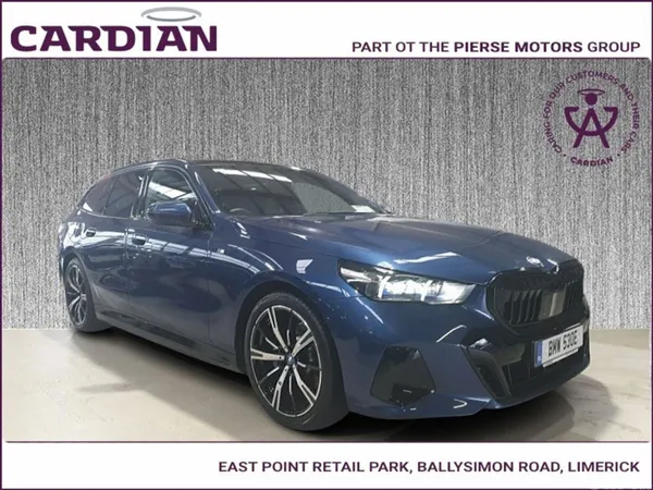 BMW 5-Series Estate, Petrol Hybrid, 2025, Blue