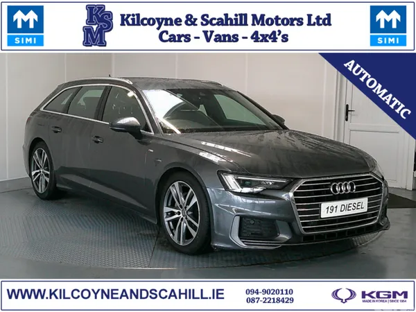 Audi A6 Estate, Diesel Hybrid, 2019, Grey