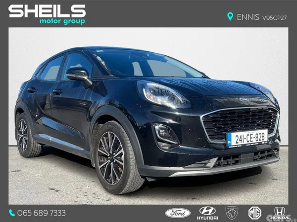 Ford Puma SUV, Petrol Hybrid, 2024, Black