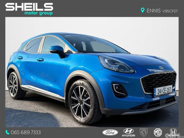 Ford Puma SUV, Petrol Hybrid, 2024, Blue