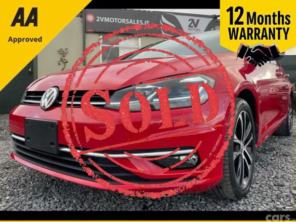 Volkswagen Golf Hatchback, Petrol, 2019, Red