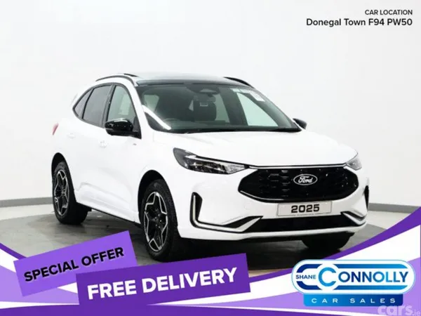 Ford Kuga SUV, Petrol Hybrid, 2025, White