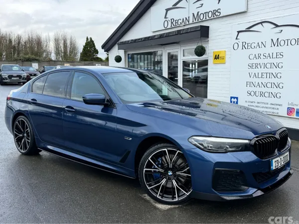BMW 5-Series Saloon, Petrol Plug-in Hybrid, 2023, Blue